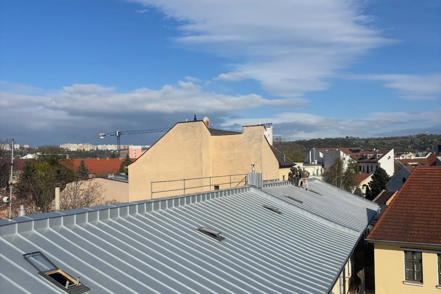 Rekonštrukcia strechy v centre Košíc